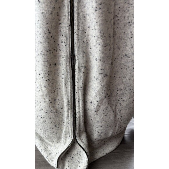 Duffy Womens Gray 100% Cashmere Sweater Size XS Zip Back Oversized Boxy Cozy - Picture 9 of 9